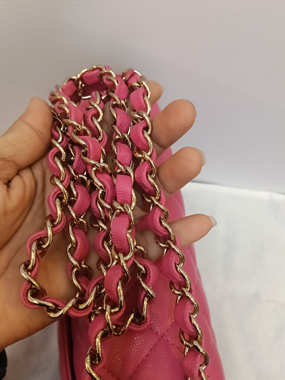 Chanel Small Caviar Pink LGHW (CHIP)