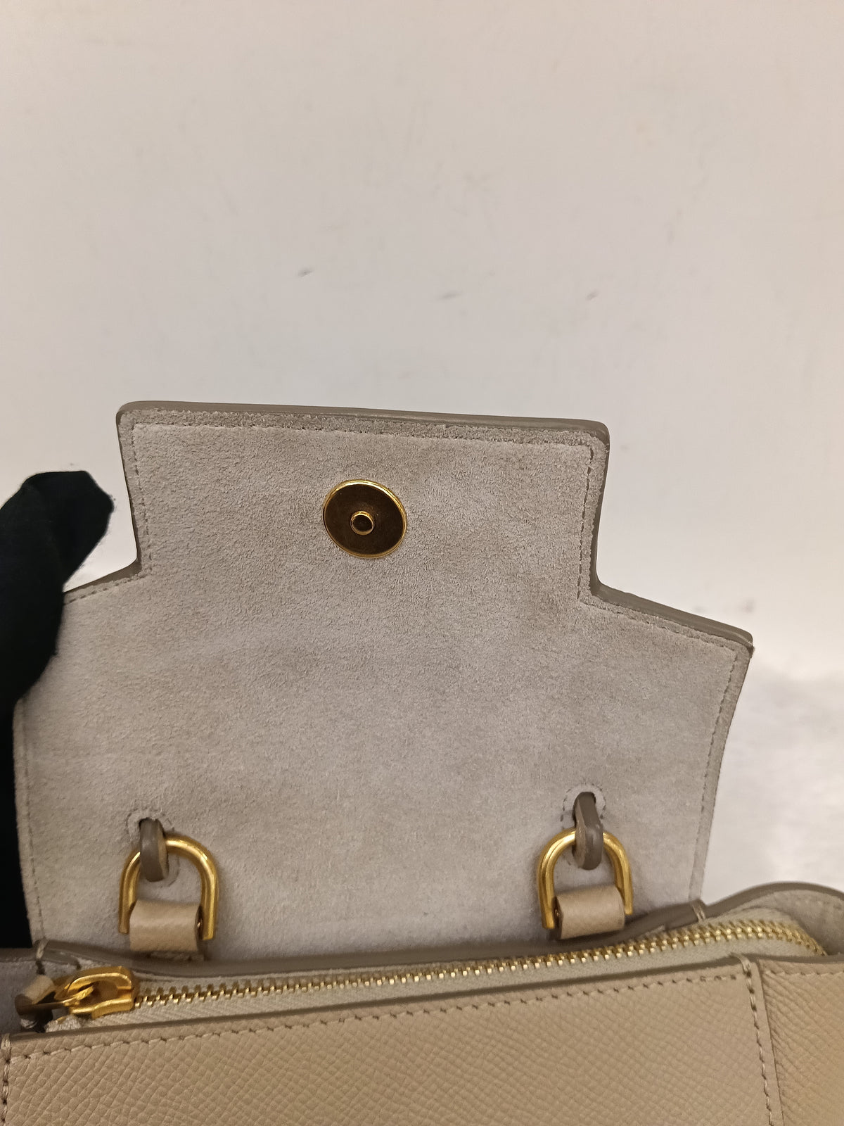Celine Pico Belt Grained Light Taupe GHW 2020