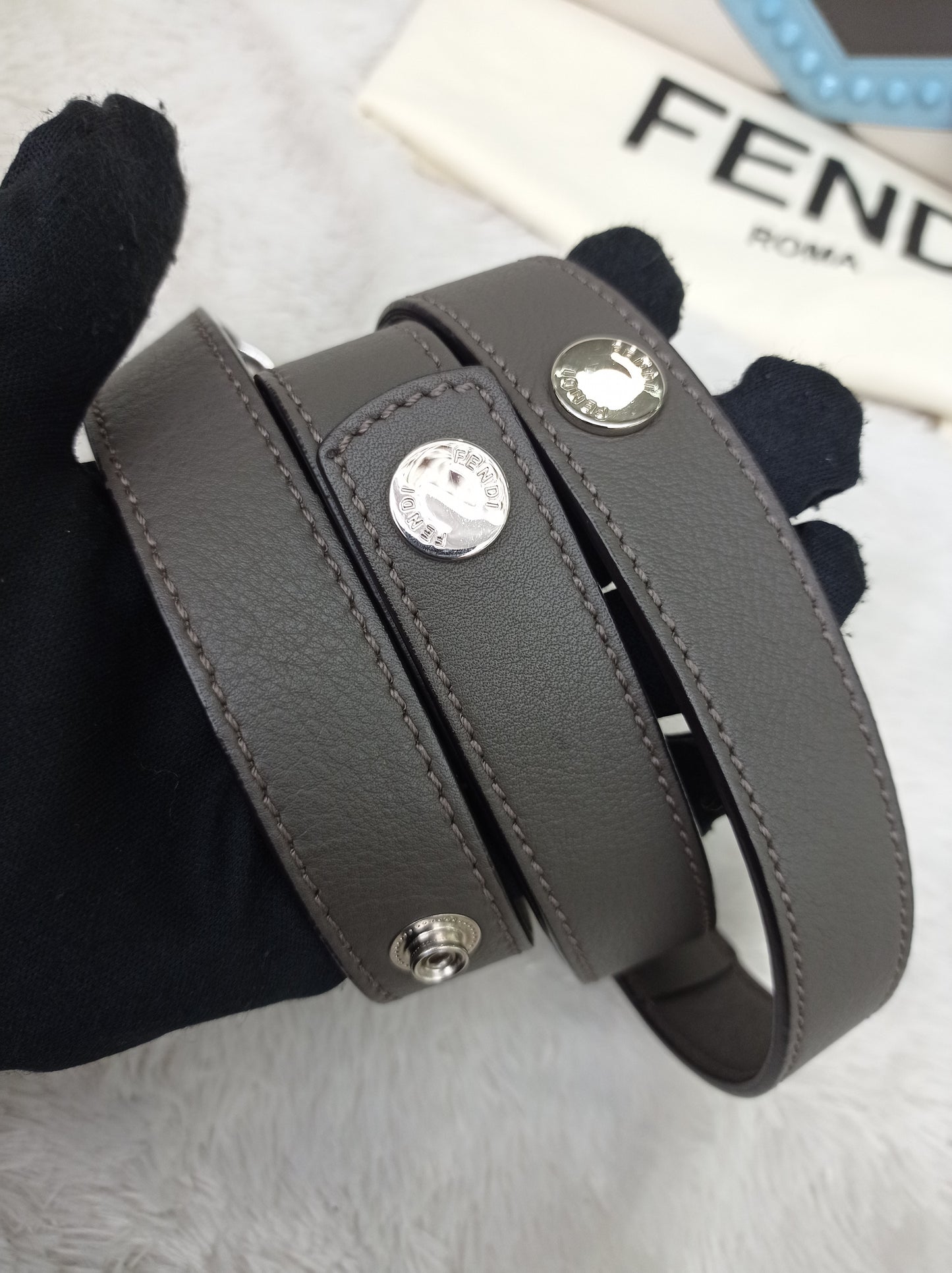 Fendi BTW Medium Sleepy Monster Multicolour Studded SHW