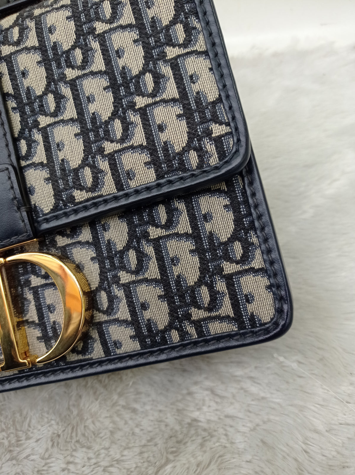 Dior Montaigne 30 Oblique Navy GHW 2019