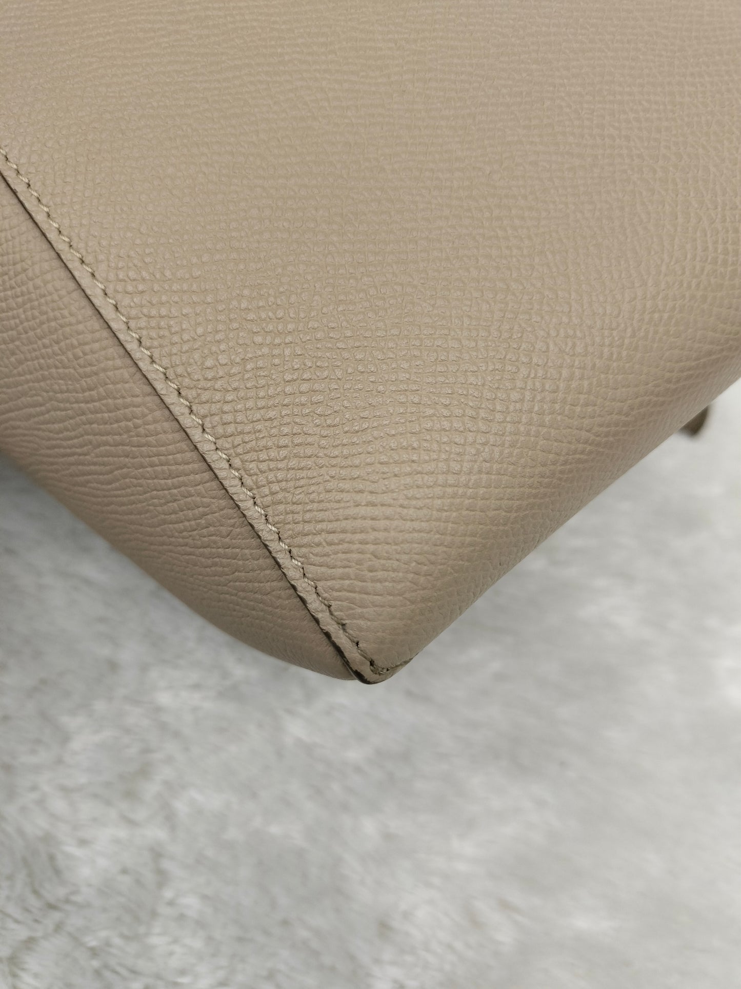 Celine Nano Belt Grained Taupe GHW 2019