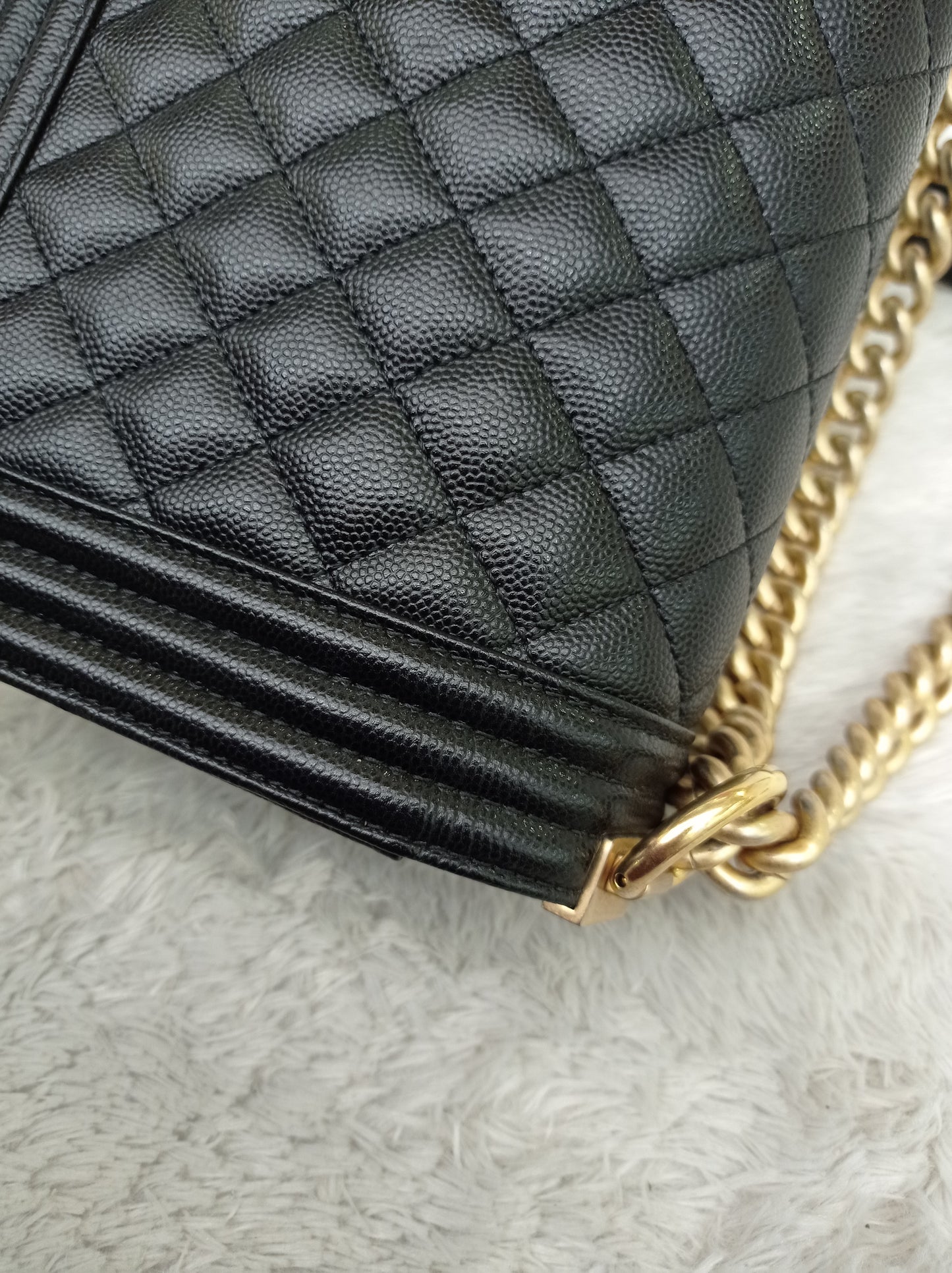 Chanel Boy 25 Caviar Black GHW #30
