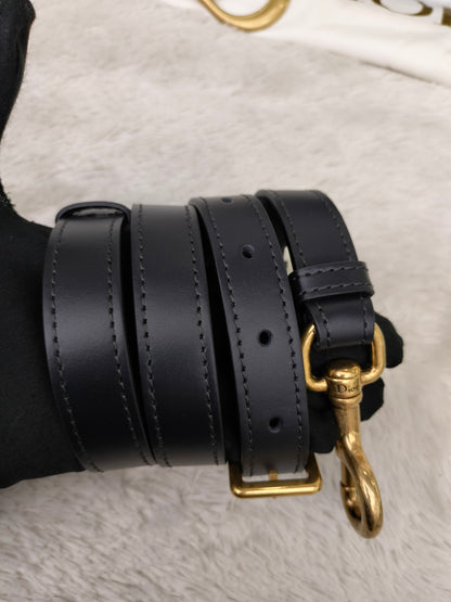 Dior Saddle Medium Oblique Navy GHW 2023