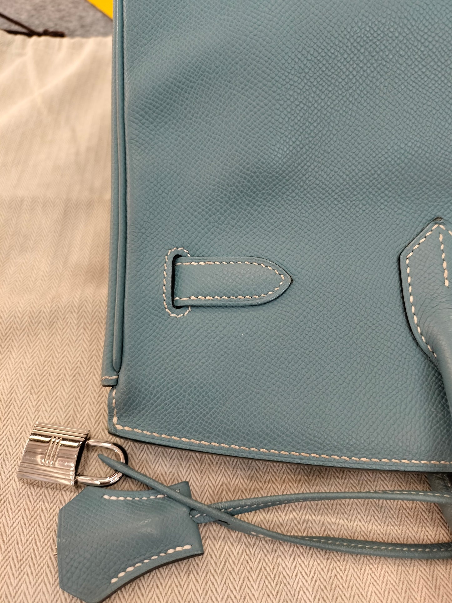 B35 Epsom Blue Jeans PHW #N square