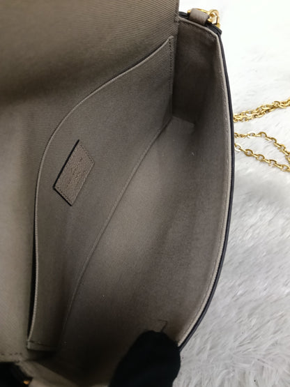 LV Pochette Felicie GM Monogram Empreinte Tourterelle Creme (CHIP)