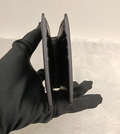 *Neverbeen Used* Dior Bifold Wallet Saddle Grained Calfskin Marquetry Black 2023