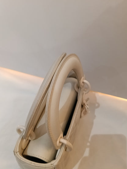 Lady Dior Mini Cannage Ultra Matte White 2020