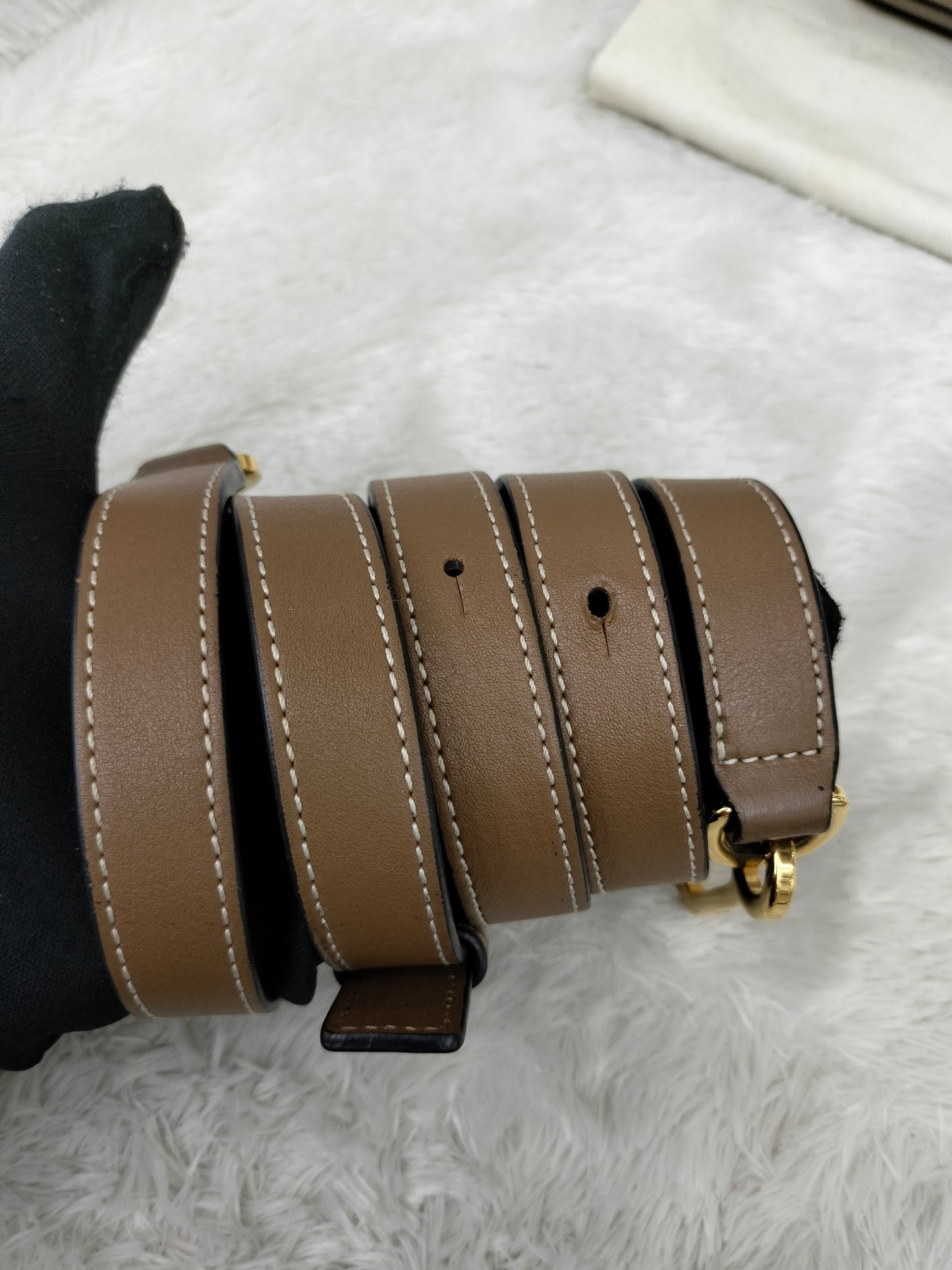 Loewe Puzzle Small Grained Sand Mink GHW 2019