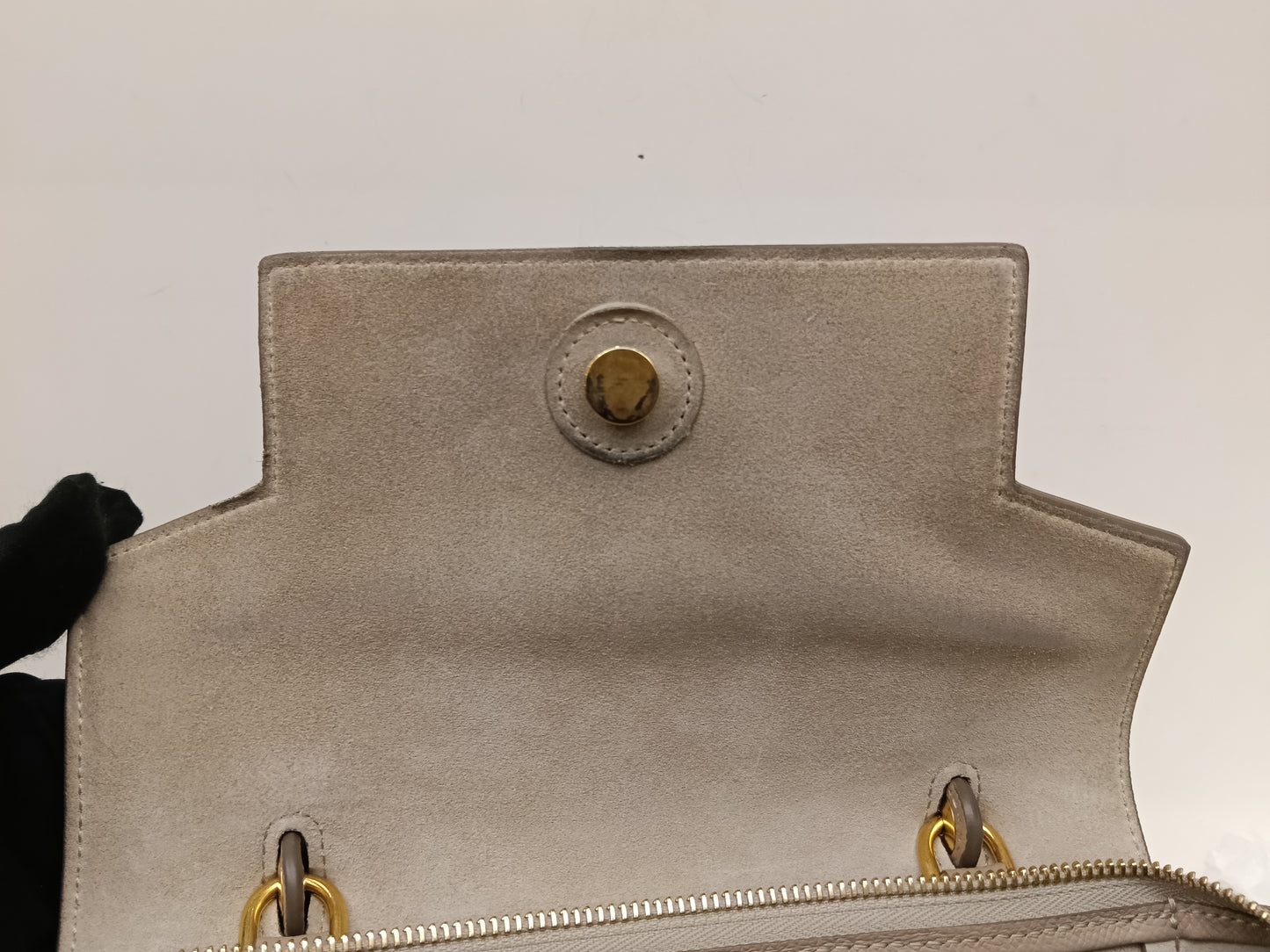 Celine Micro Belt Grained Light Taupe GHW 2021