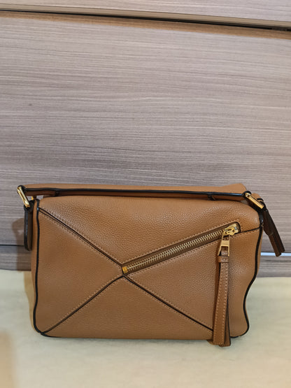 Loewe Puzzle Small Grained Caramel GHW 2021