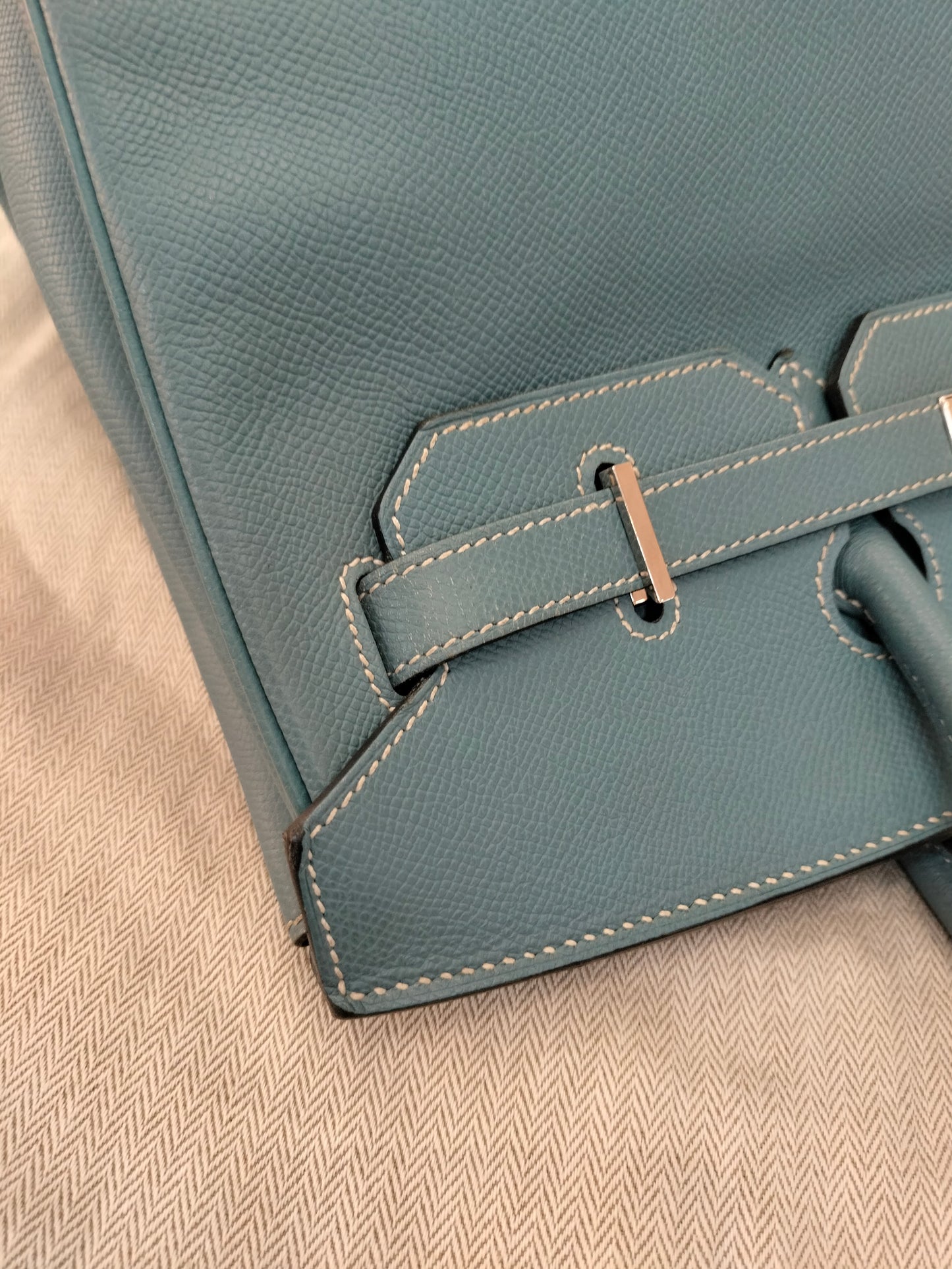 B35 Epsom Blue Jeans PHW #N square