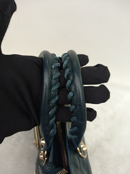 Balenciaga Mini City Edge Emerald GHW