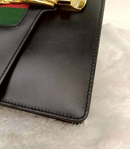 Gucci Sylvie Small Web Calfskin Black GHW