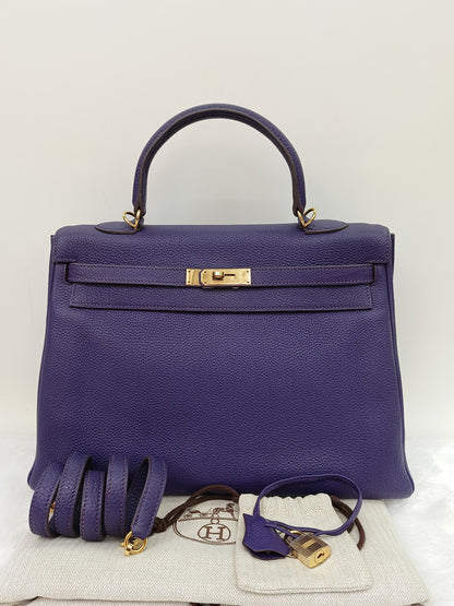 Kelly35 Togo Iris GHW #N square