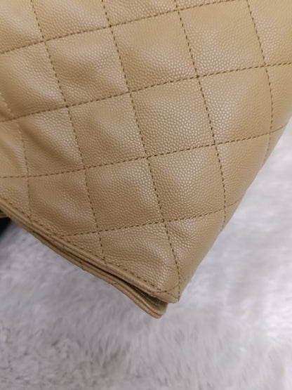 Chanel C25 Medium Caviar Dark Beige GHW (CHIP)