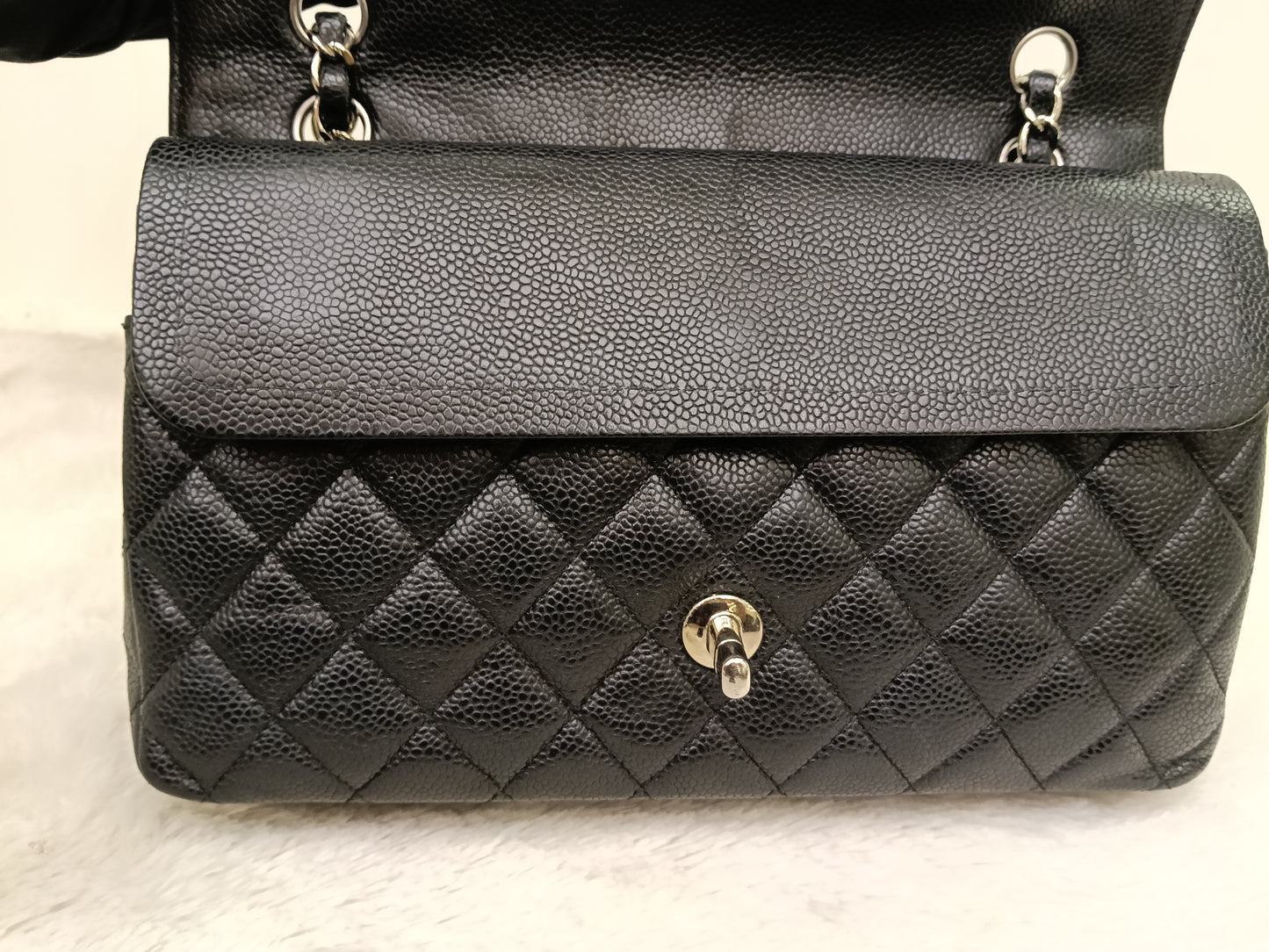 Chanel Medium Caviar Black SHW DF #21