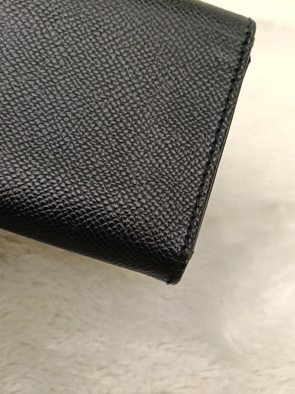 Chanel Trifold Wallet Caviar Black GHW #5