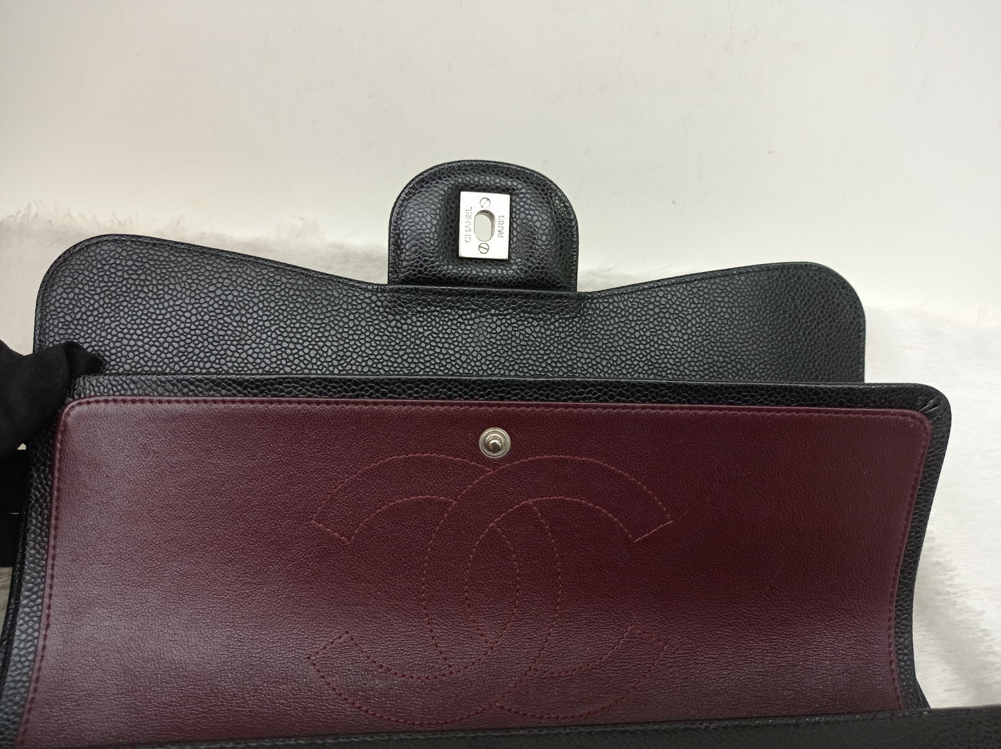 Chanel Jumbo Caviar Black SHW DF #26