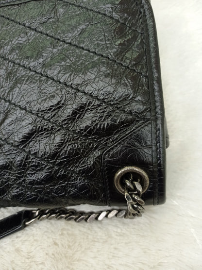 YsL Niki Medium Calfskin Black RHW 2018