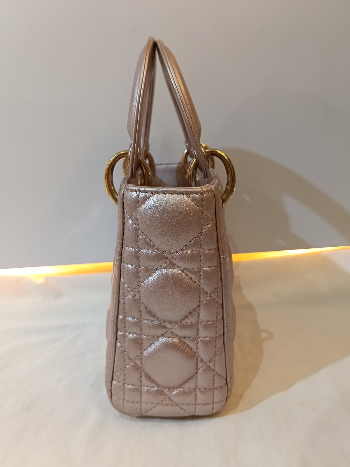 Lady Dior Mini Iridescent Lotus GHW 2017