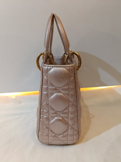 Lady Dior Mini Iridescent Lotus GHW 2017