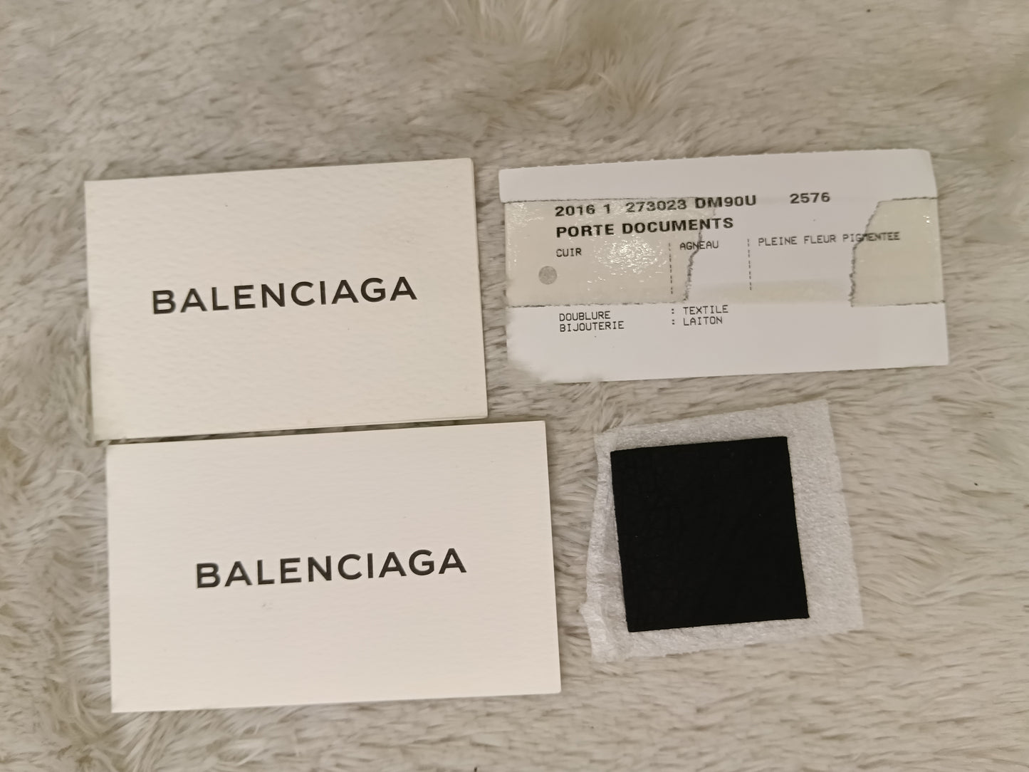 Balenciaga Clip Large Porte Documents Clutch Black SHW 2016