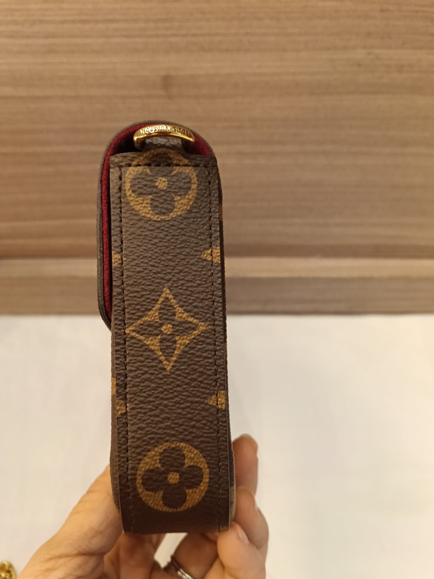 LV Pochette Felicie GM Monogram Fuchsia (CHIP)