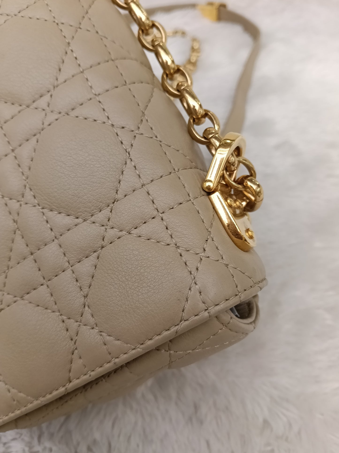 Dior Caro Small Beige GHW 2020