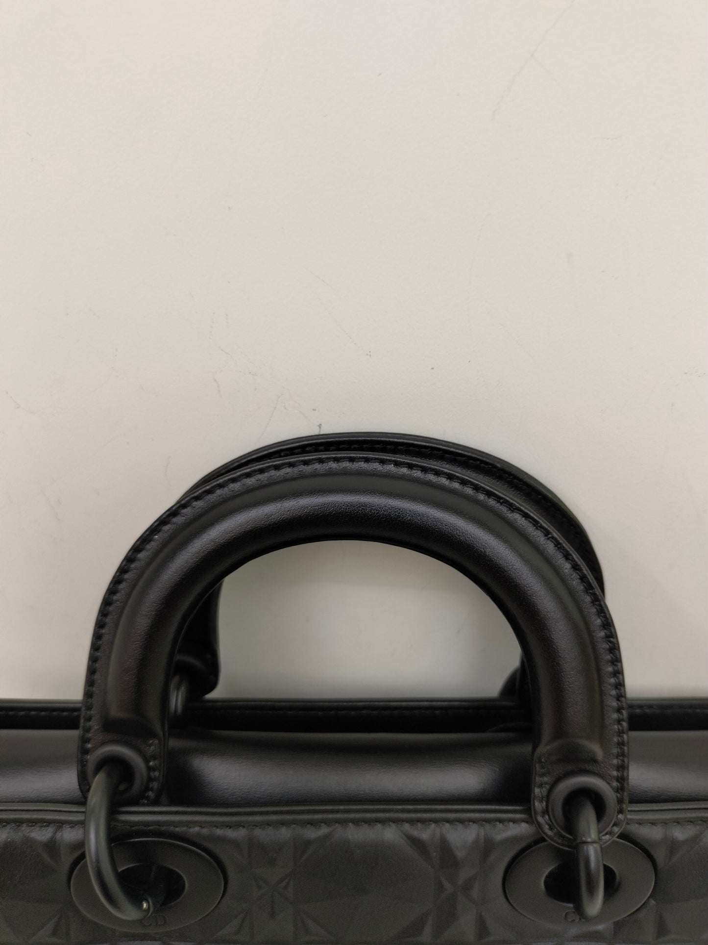 Dior Lady D'Joy Medium Cannage Diamond All Black 2022