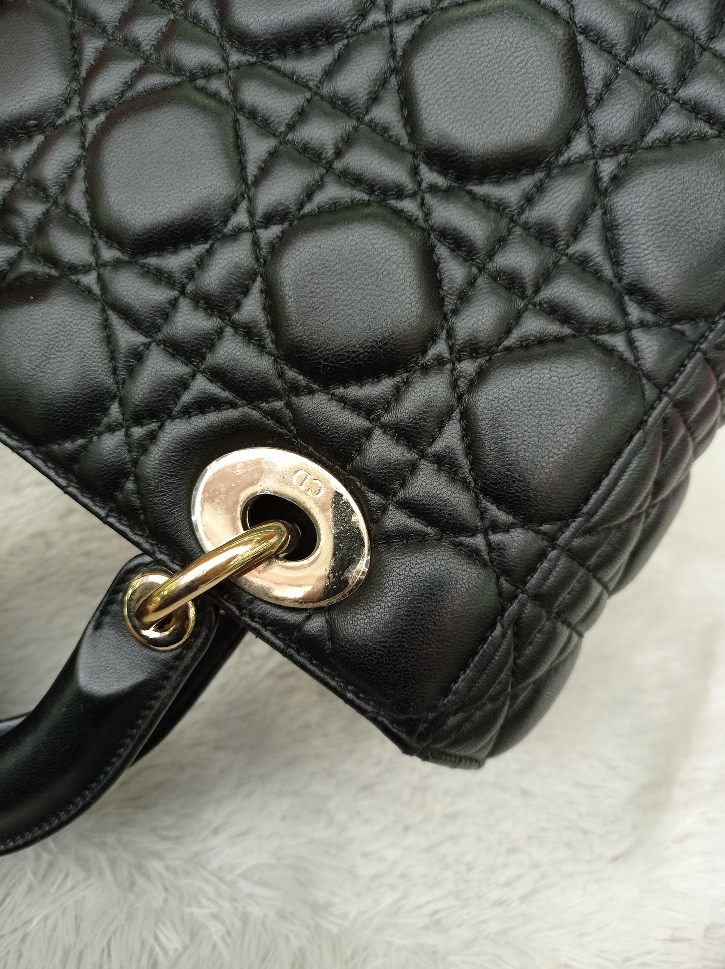 Lady Dior Small Lamb Black GHW 2018