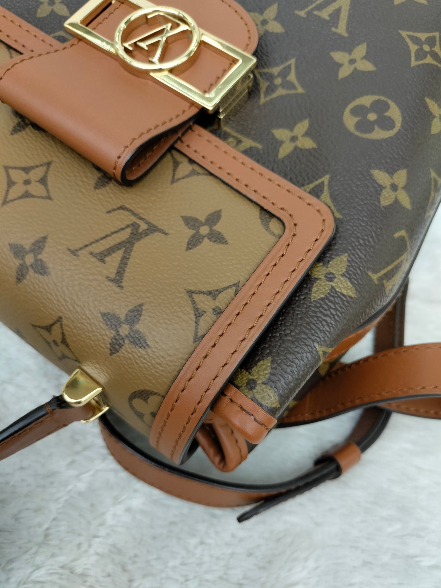 LV Dauphine Backpack Monogram Reverse 2020