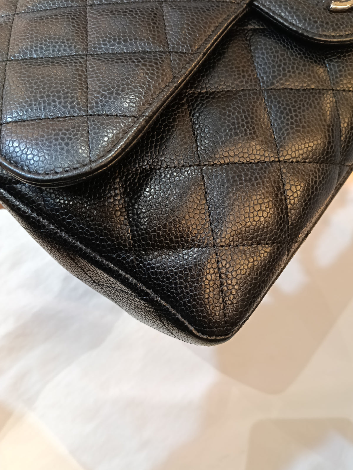Chanel Jumbo Caviar Black SHW SF #13