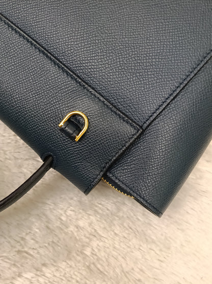 Celine Nano Belt Grained Abyss Blue GHW 2018
