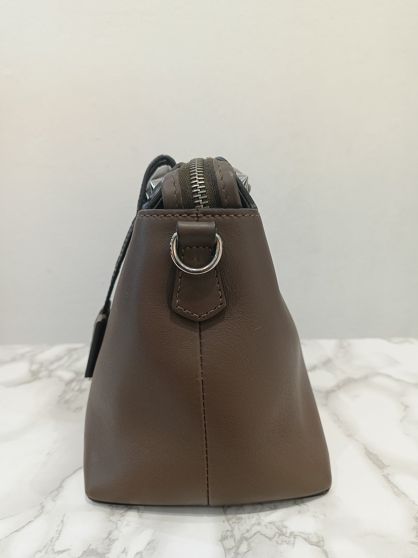 Fendi BTW Medium FF Handle Maya Brown SHW 2018