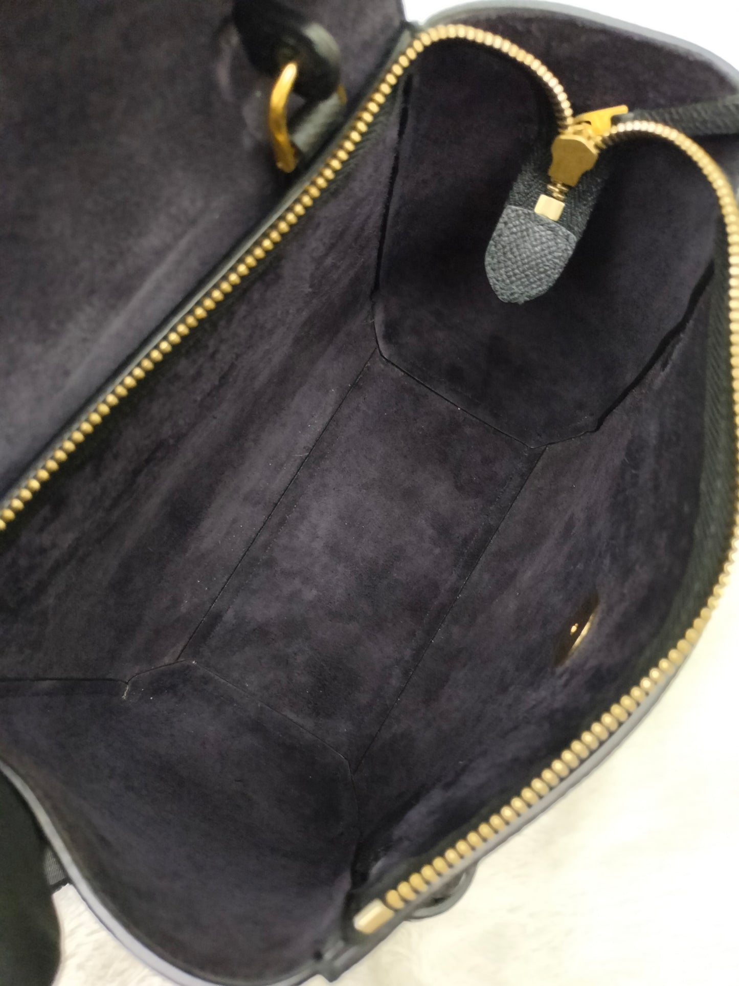 Celine Nano Belt Grained Black GHW 2018