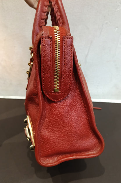 Balenciaga Small City Edge Red GHW 2017