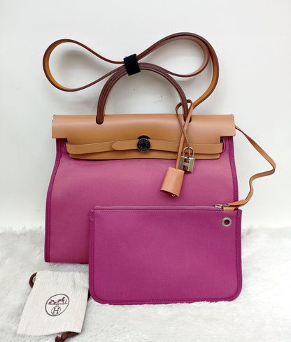 HB31 Canvas Magnolia Flap Beige PHW #O square