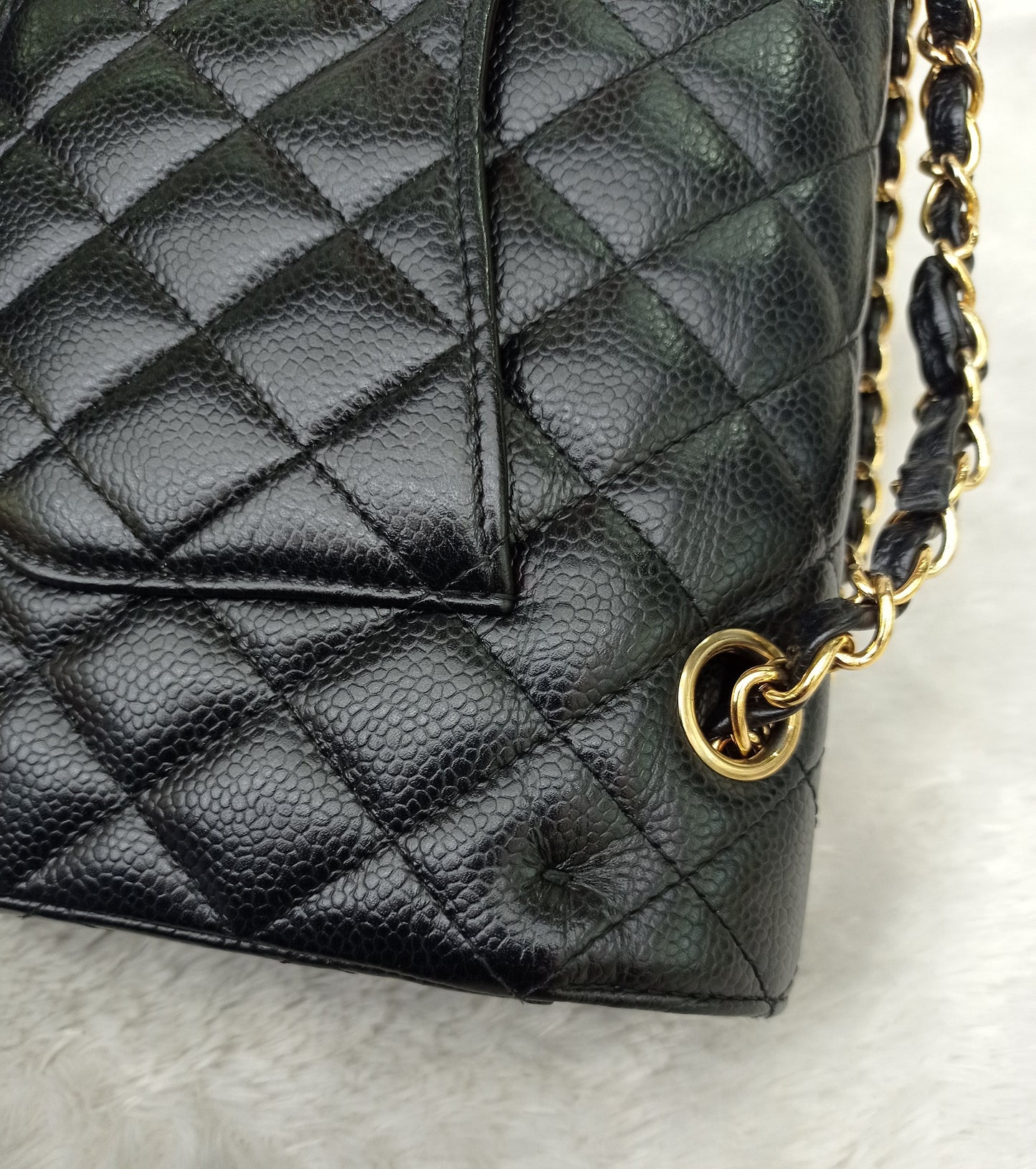 Chanel Medium Caviar Black GHW DF #21