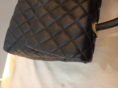 Chanel Coco Handle Large Caviar Black GHW #25