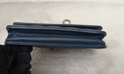 Chanel WOC Caviar Navy GHW #22