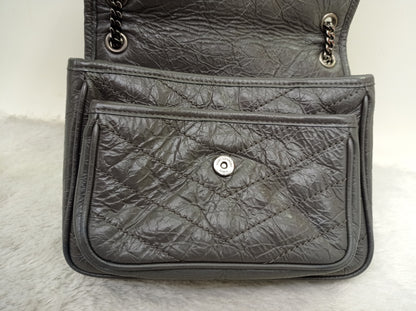 YsL Niki Baby Calfskin Grey RHW 2018