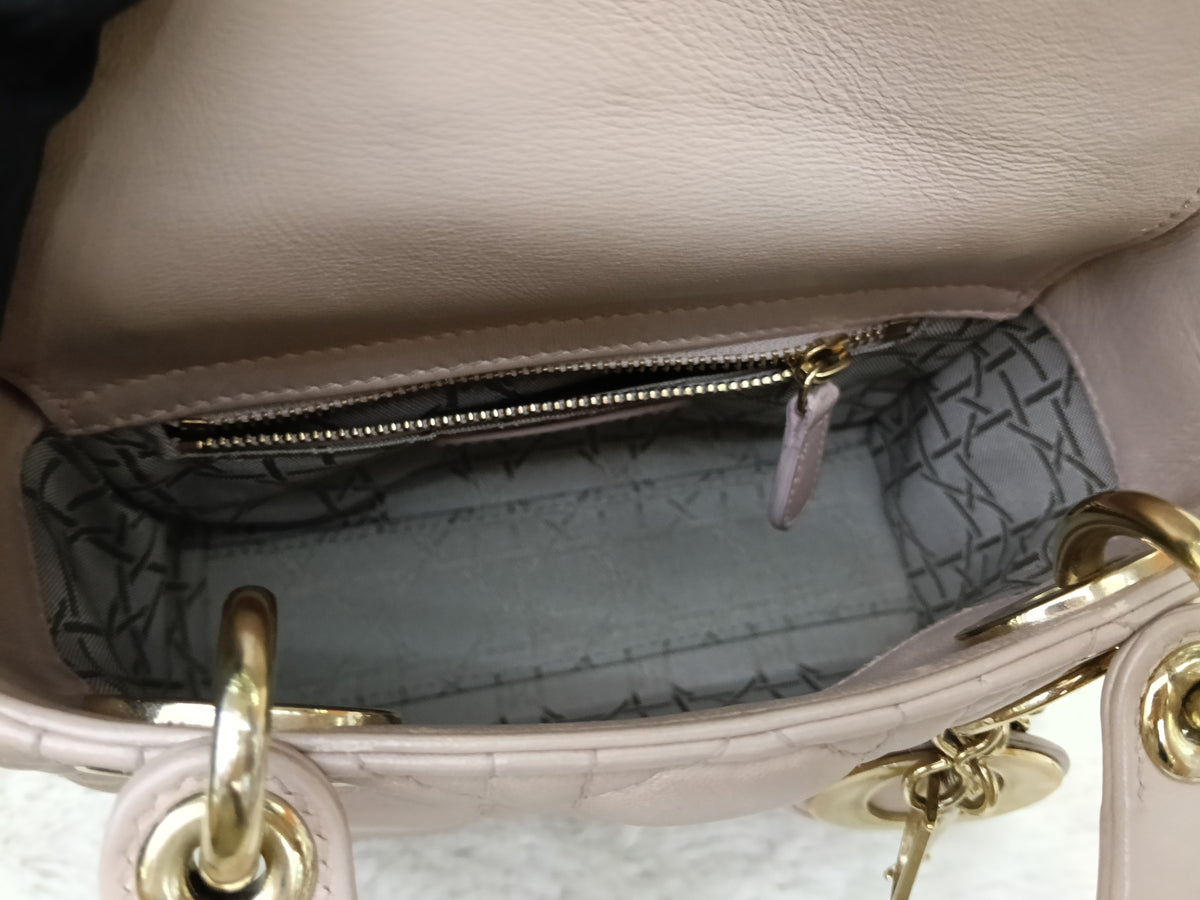 Lady Dior Mini Lamb Blush GHW 2017