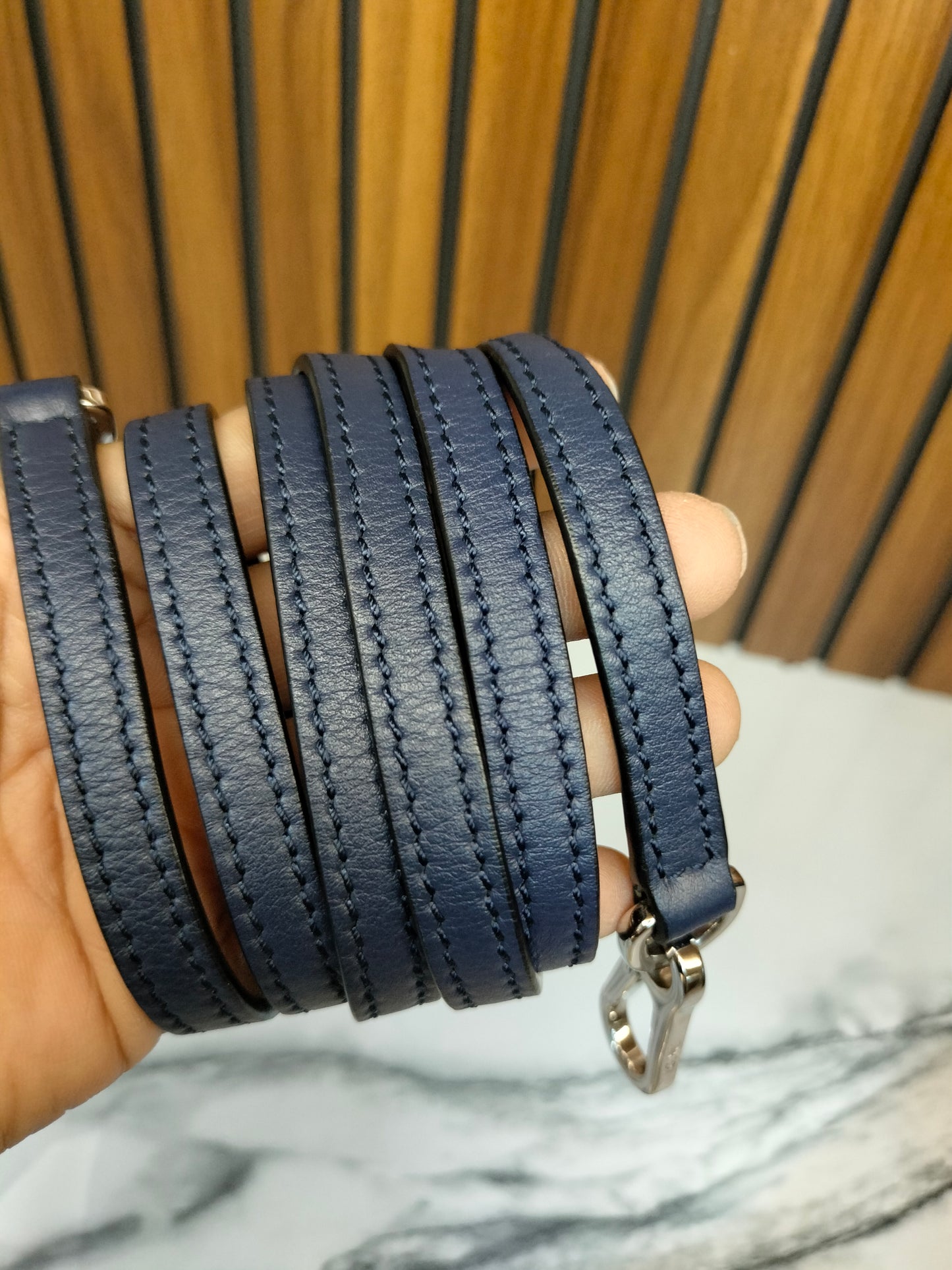 Loewe Puzzle Mini Grained Navy SHW 2020