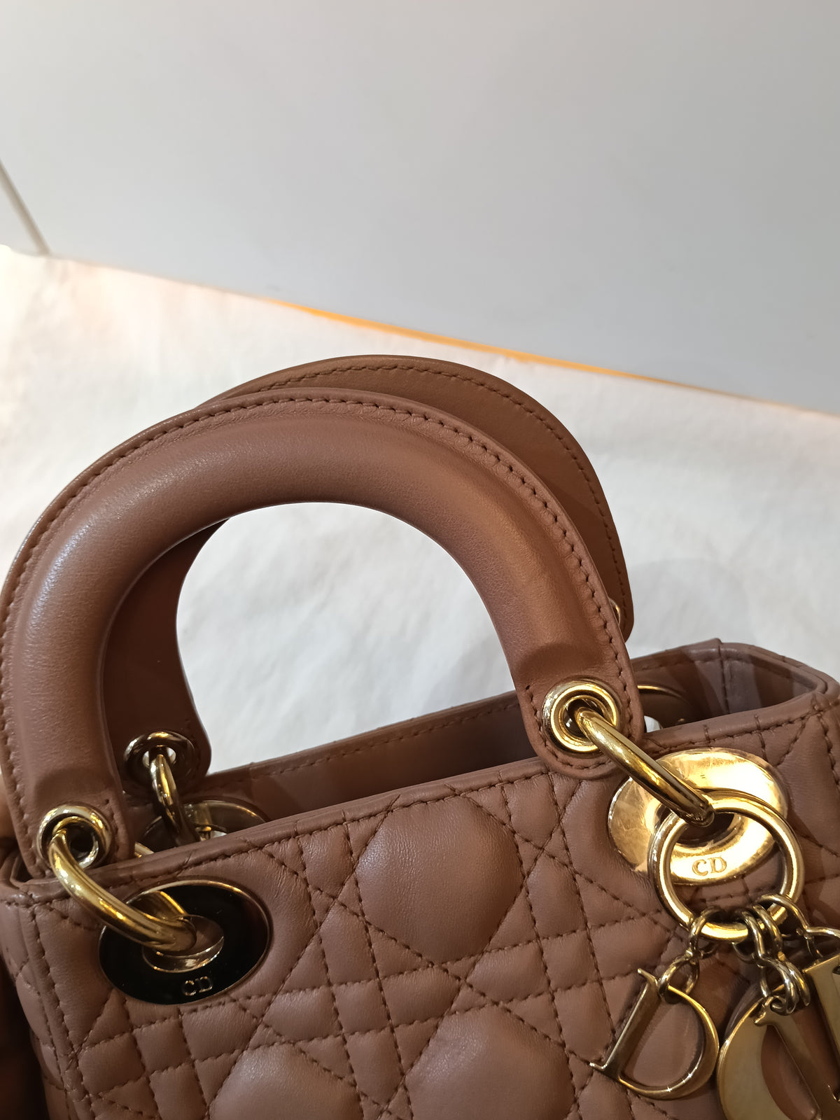 Lady Dior Mini Lamb Fard GHW 2019