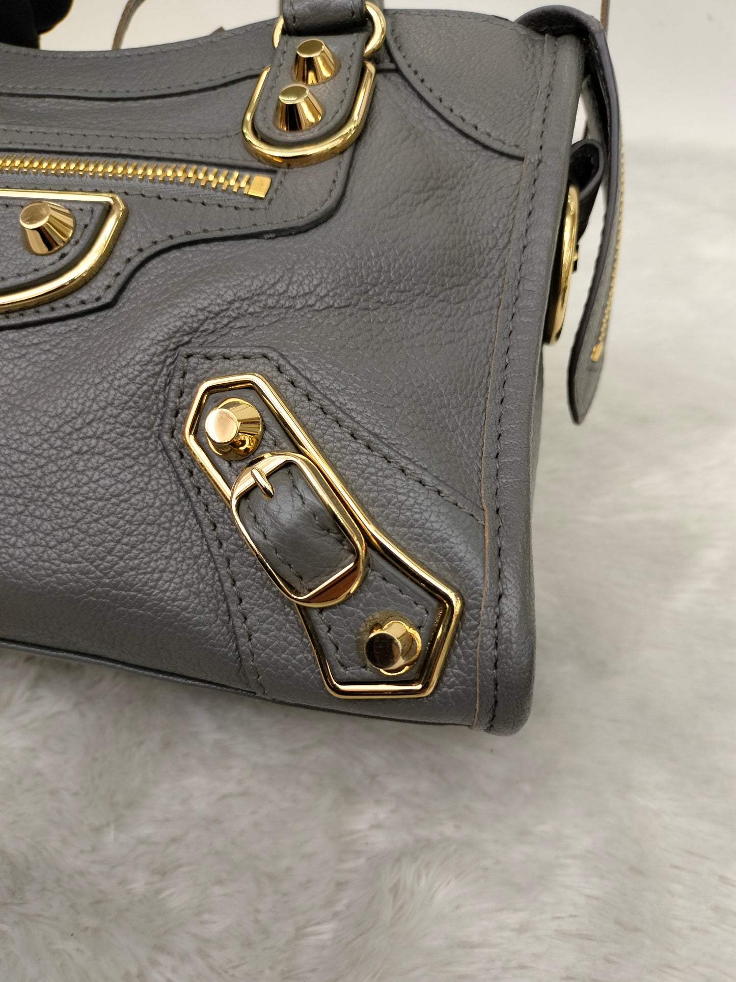 Balenciaga Mini City Edge Grey GHW 2017