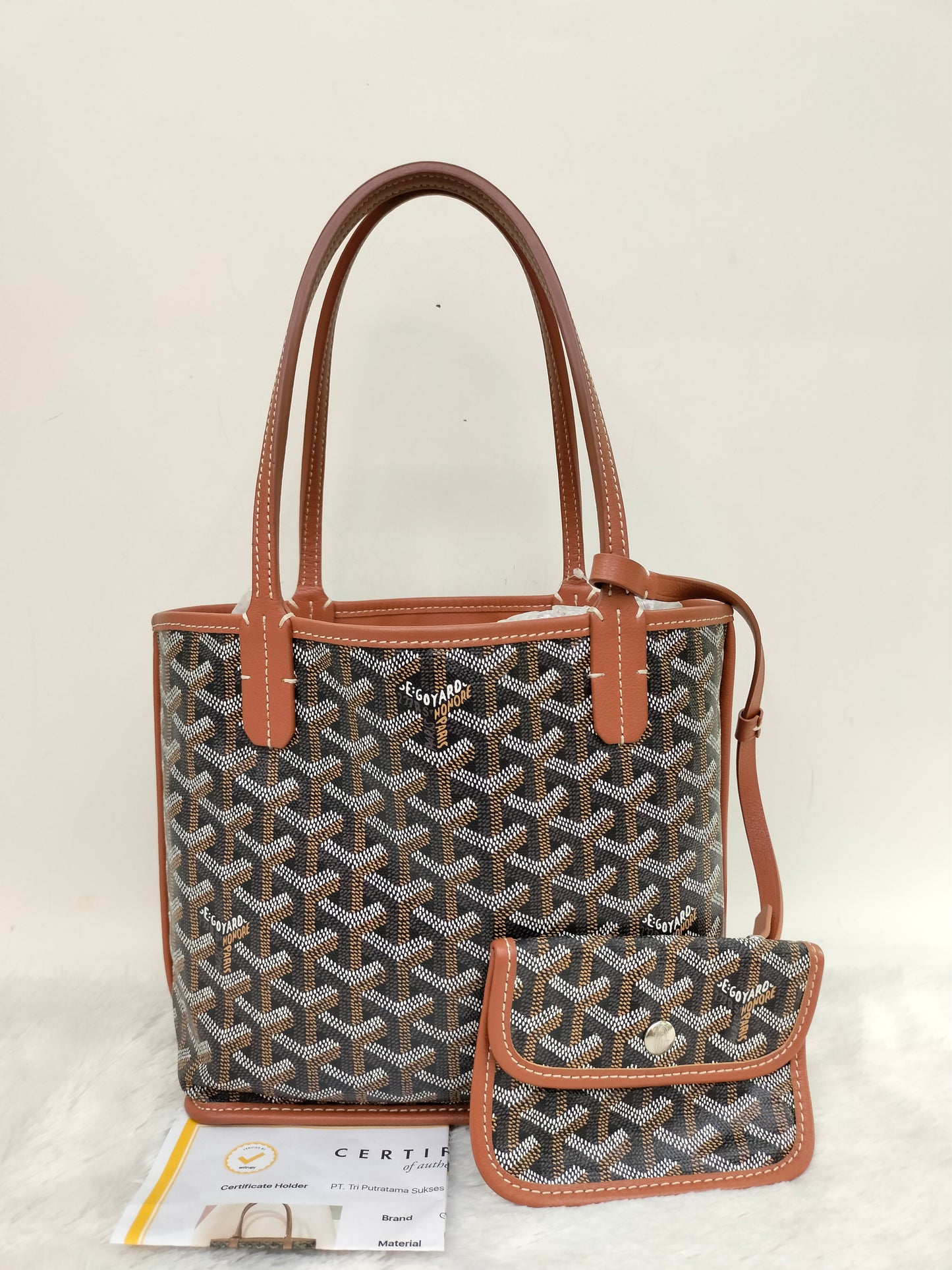 Goyard Anjou Mini Black Tan