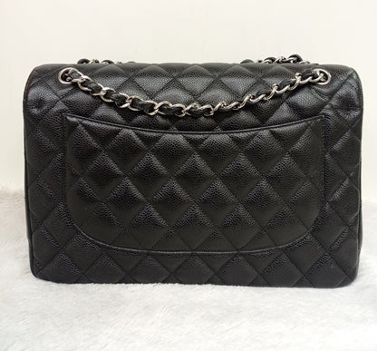 Chanel Jumbo Caviar Black SHW DF #26