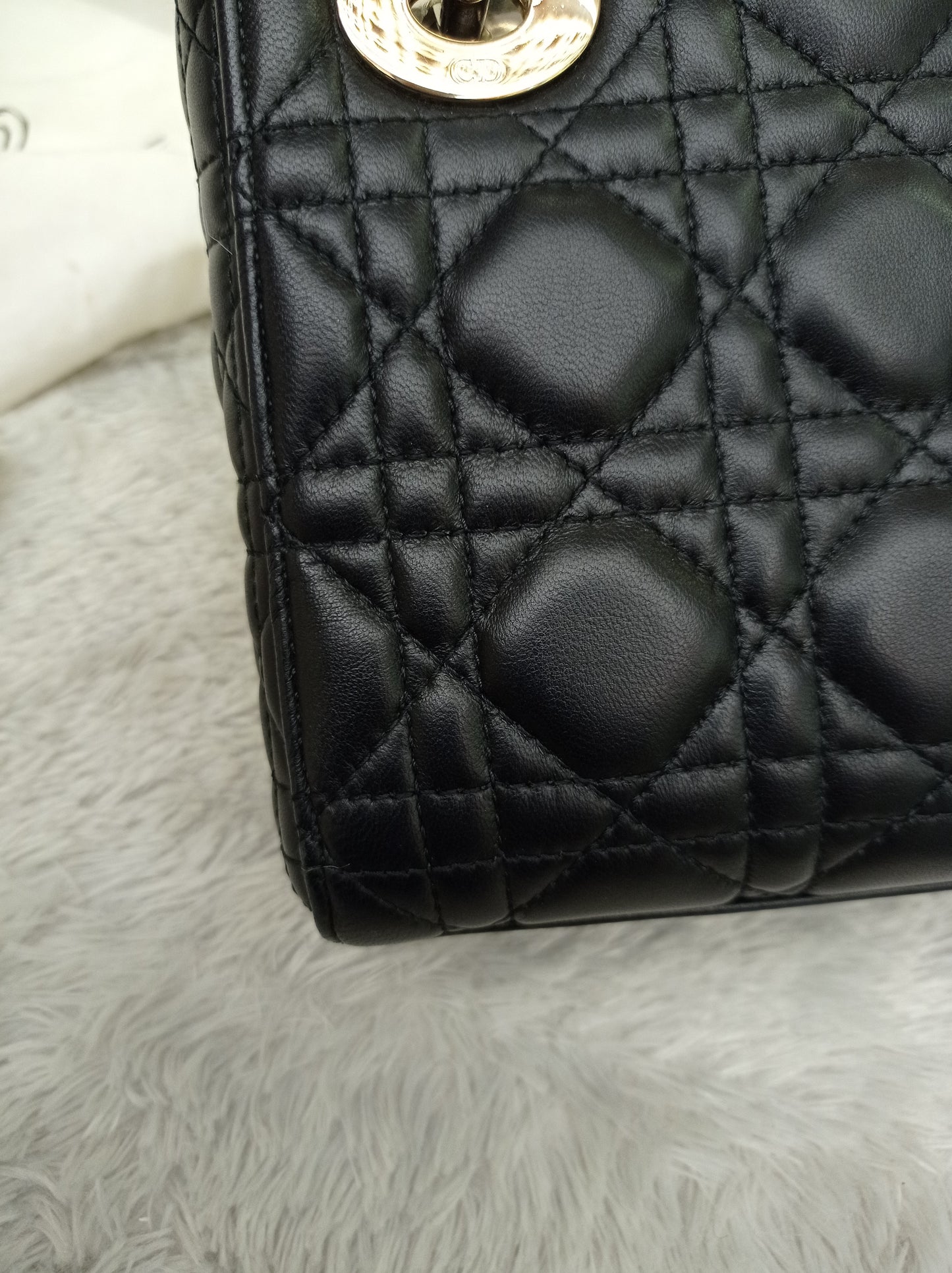 Lady Dior Mini Lamb Black GHW 2018