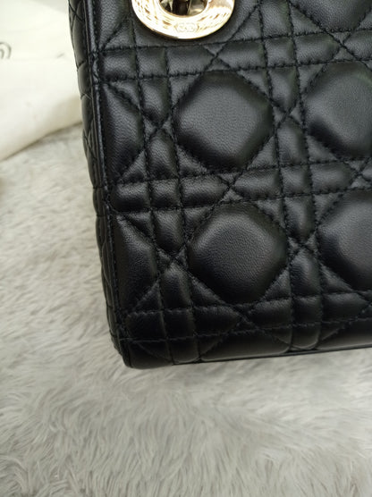 Lady Dior Mini Lamb Black GHW 2018