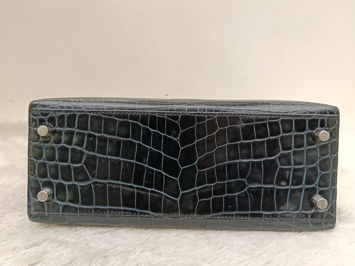 K25 Croco Niloticus Vert Rousseu PHW #B